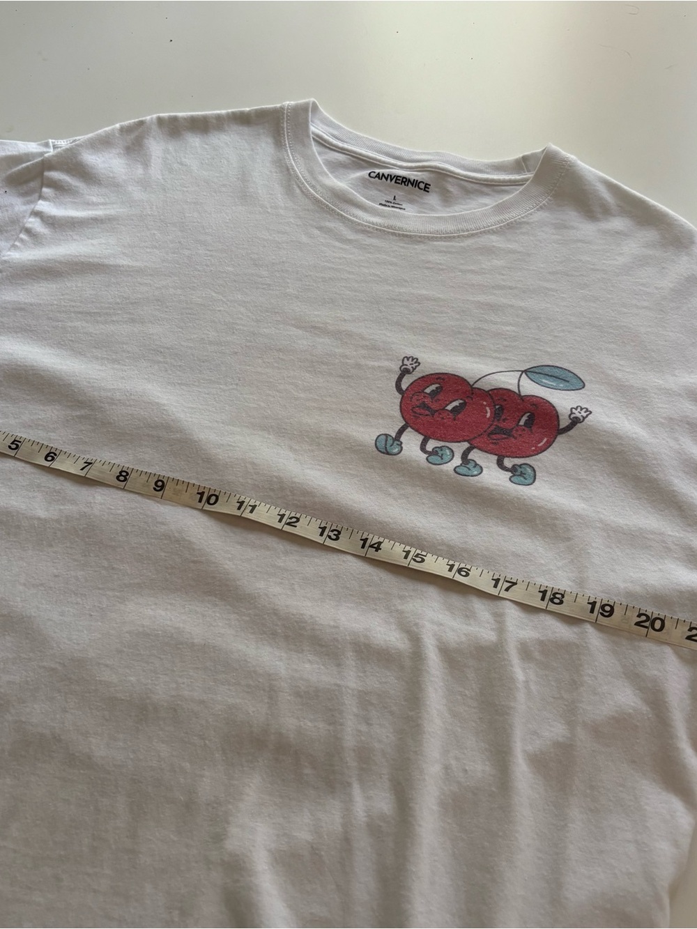 House Music Graphic tee cherries Canvernice large rave festival streetwear - Picture 7 of 8